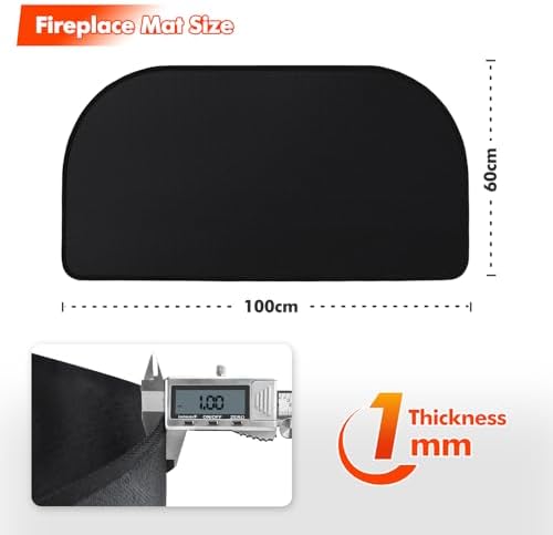 Vue 2 de Tapis De Cheminee Ignifuge