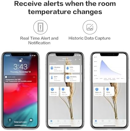 Vue 5 de Aqara Capteur De Temperature