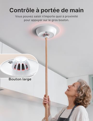 Vue 5 de Xsense Detecteur De Chaleur