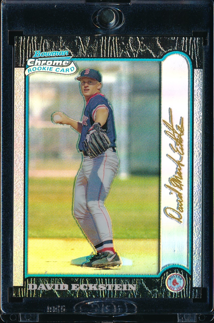 1999 Bowman Chrome David Eckstein Gold Refractor 18/25 #421