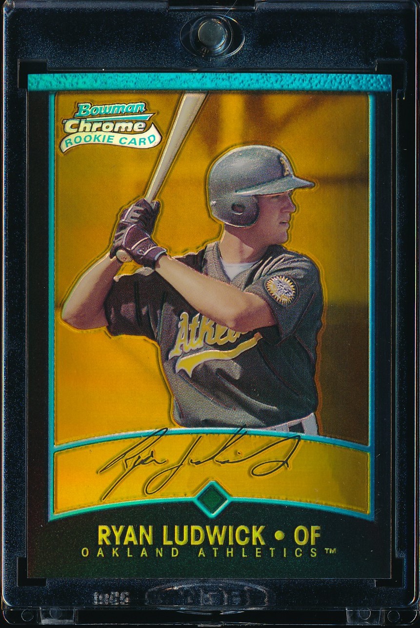 2001 Bowman Chrome Ryan Ludwick Gold Refractor 60/99 #172