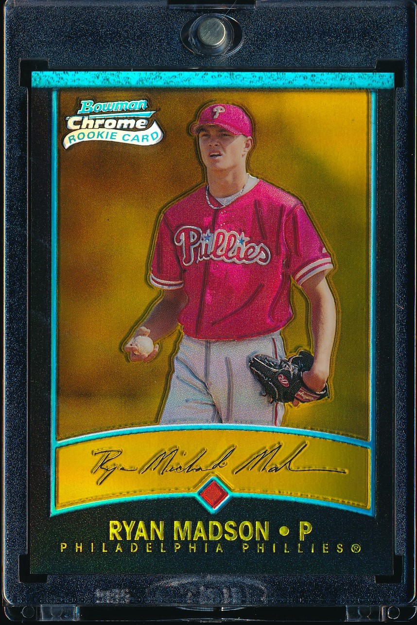 2001 Bowman Chrome Ryan Madson Gold Refractor 24/99 #115