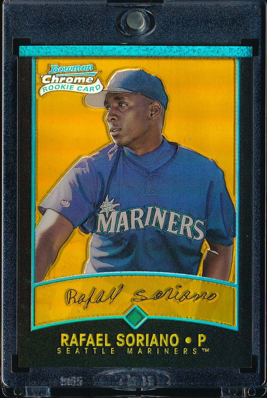 2001 Bowman Chrome Rafael Soriano Gold Refractor 85/99 #175