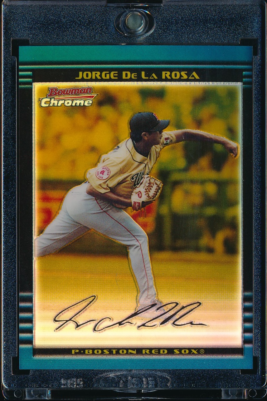 2002 Bowman Chrome Draft Jorge De La Rosa Gold Refractor 26/50 #BDP144