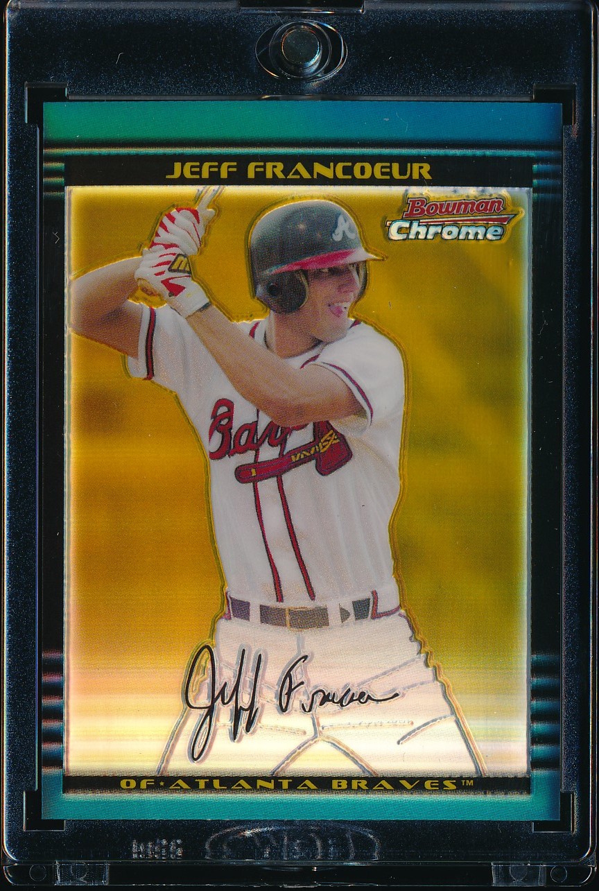 2002 Bowman Chrome Draft Jeff Francoeur Gold Refractor 48/50 #BDP23