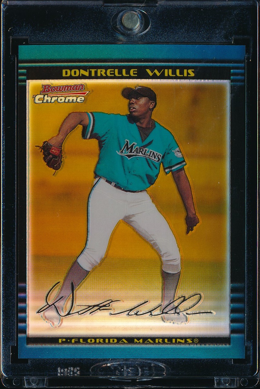 2002 Bowman Chrome Draft Dontrelle Willis Gold Refractor 17/50 #BDP120