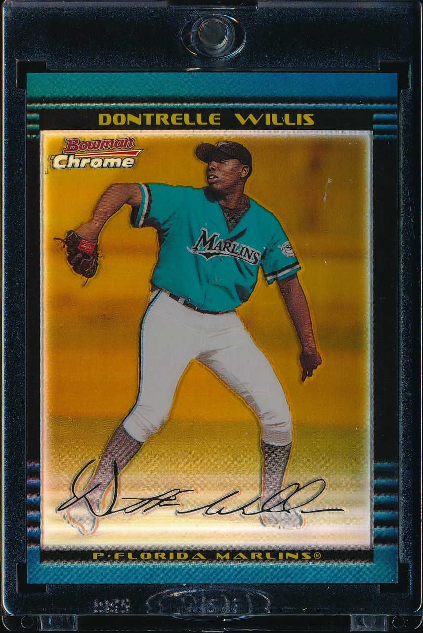 2002 Bowman Chrome Draft Dontrelle Willis Gold Refractor 28/50 #BDP120
