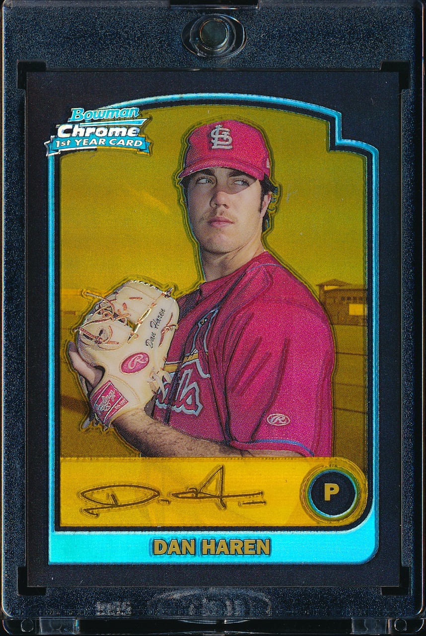2003 Bowman Chrome Dan Haren Gold Refractor 149/170 #167