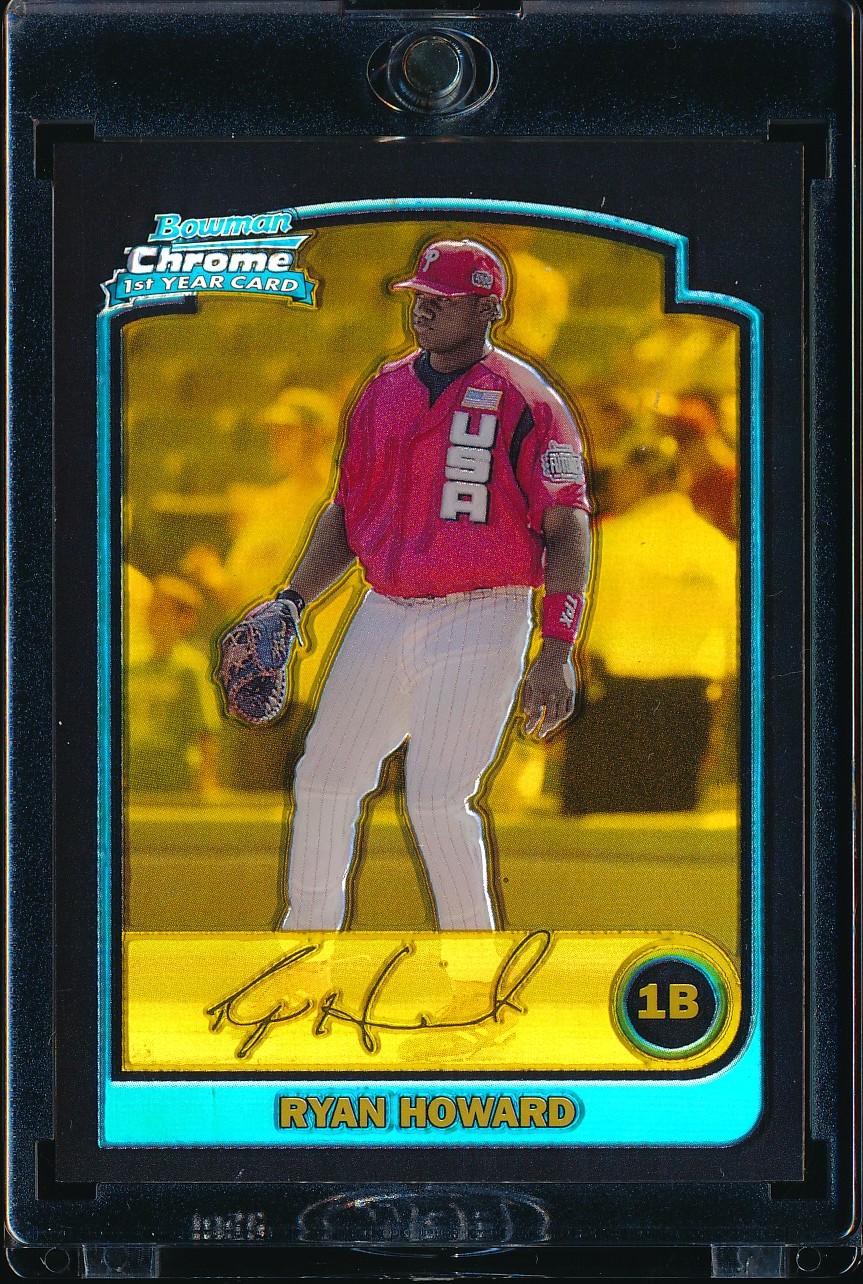 2003 Bowman Chrome Draft Ryan Howard Gold Refractor 43/50 #BDP138