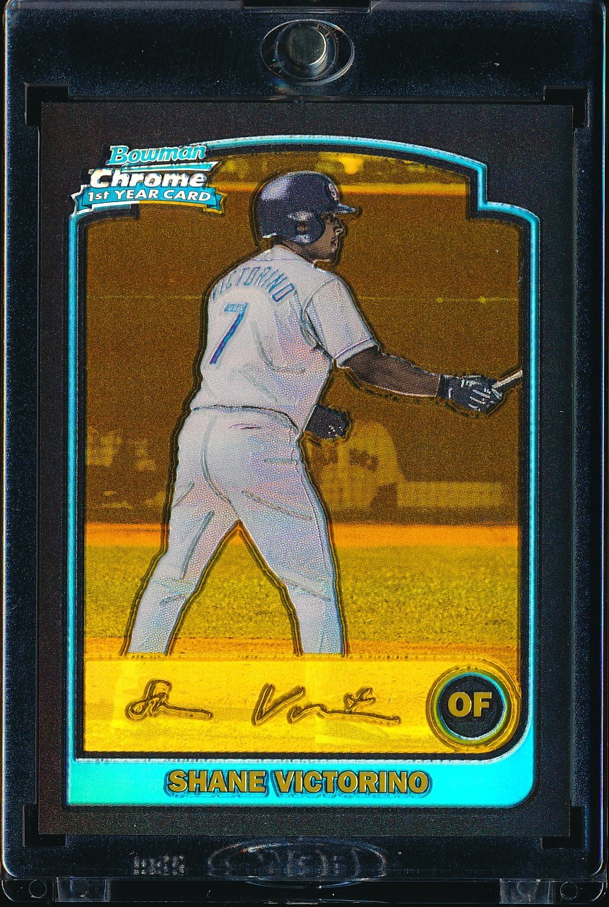 2003 Bowman Chrome Shane Victorino Gold Refractor 45/170 #319