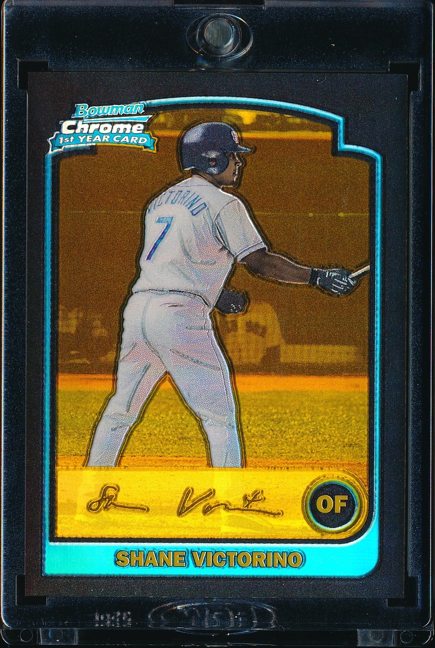 2003 Bowman Chrome Shane Victorino Gold Refractor 133/170 #319