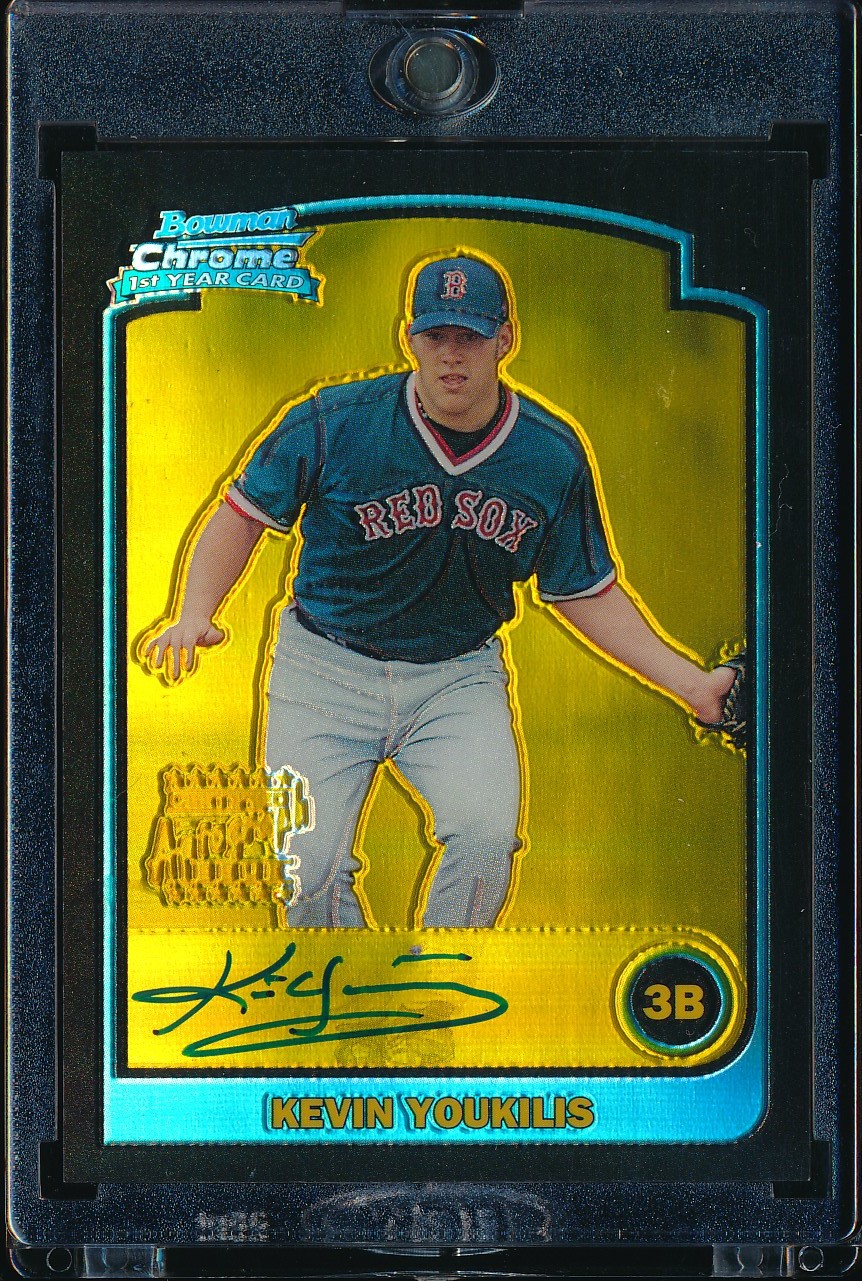 2003 Bowman Chrome Kevin Youkilis Gold Refractor #336