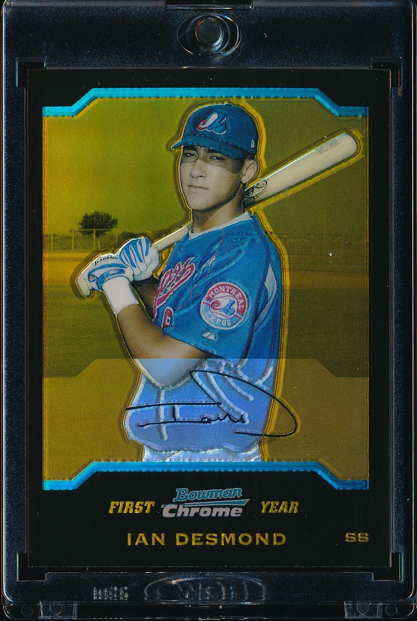 2004 Bowman Chrome Draft Ian Desmond Gold Refractor 43/50 #BDP41