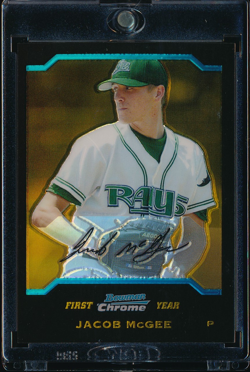 2004 Bowman Chrome Draft Jacob McGee Gold Refractor 15/50 #BDP117