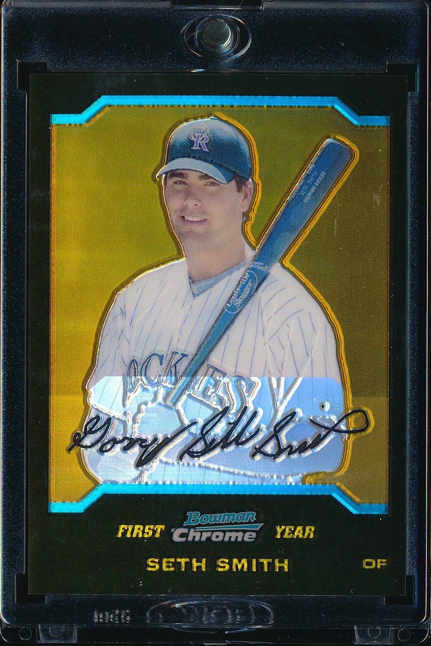 2004 Bowman Chrome Draft Seth Smith Gold Refractor 6/50 #BDP74