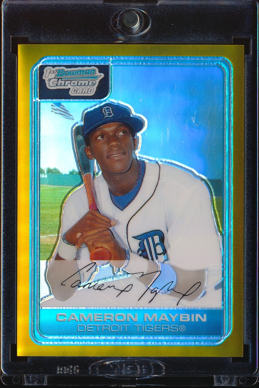 2006 Bowman Chrome Cameron Maybin Gold Refractor 5/50 #BC113
