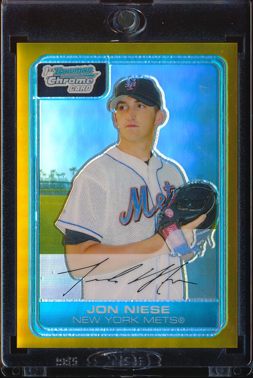 2006 Bowman Chrome Jon Niese Gold Refractor 26/50 #BC148