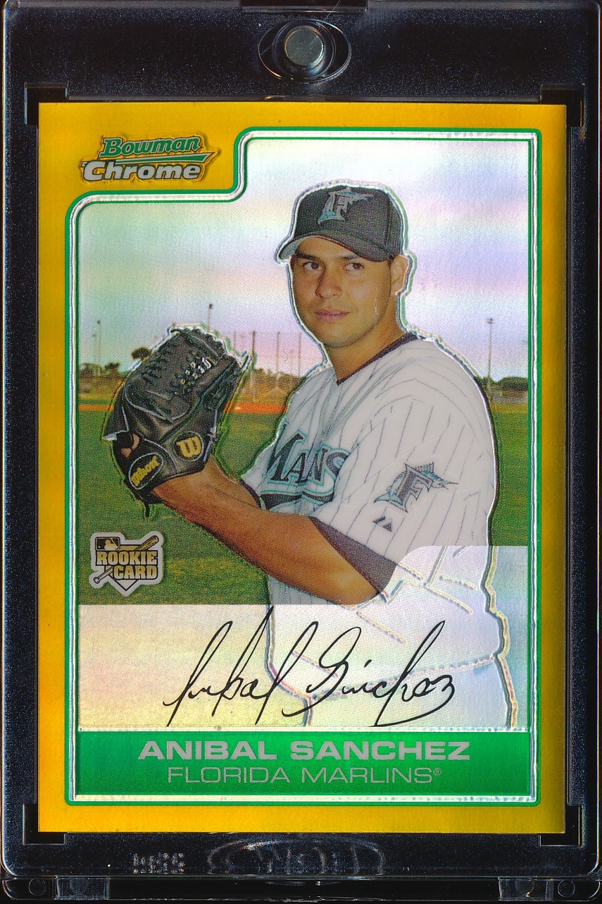 2006 Bowman Chrome Draft Anibal Sanchez Gold Refractor 15/50 #BDP44