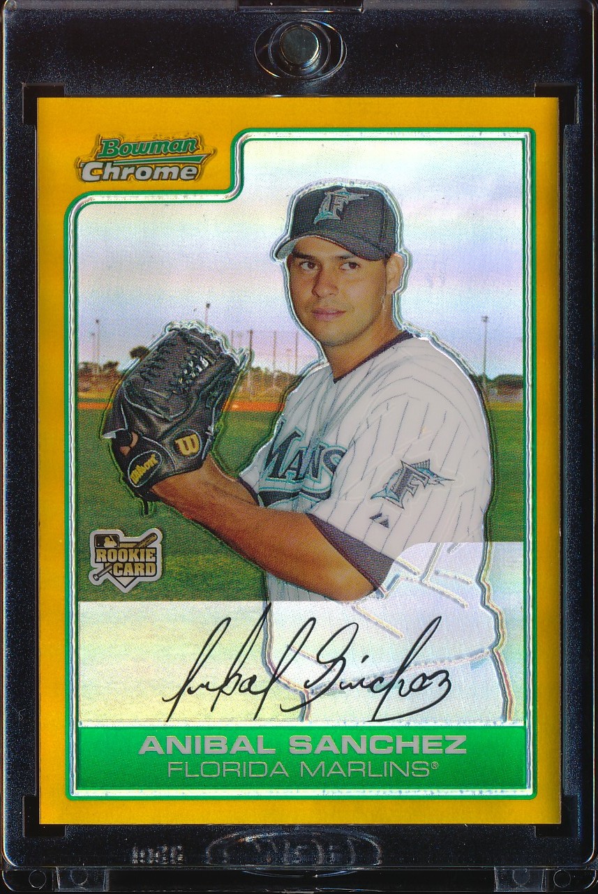 2006 Bowman Chrome Draft Anibal Sanchez Gold Refractor 23/50 #BDP44