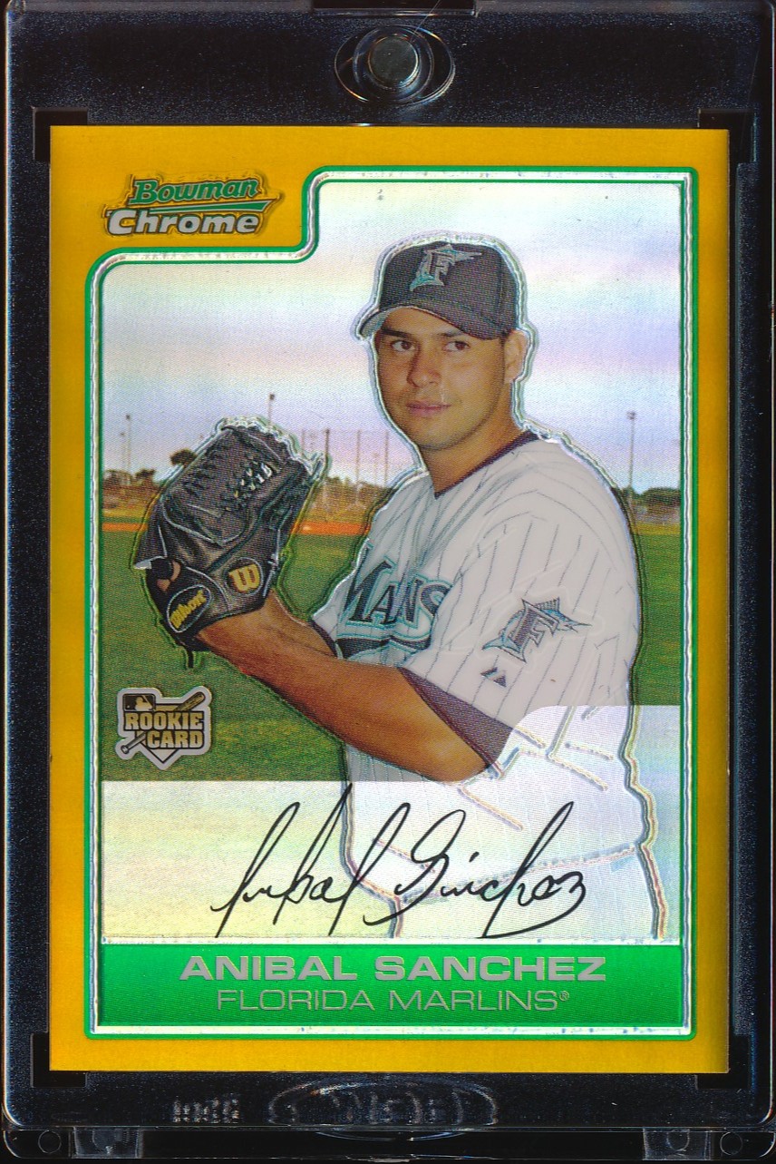 2006 Bowman Chrome Draft Anibal Sanchez Gold Refractor 34/50 #BDP44