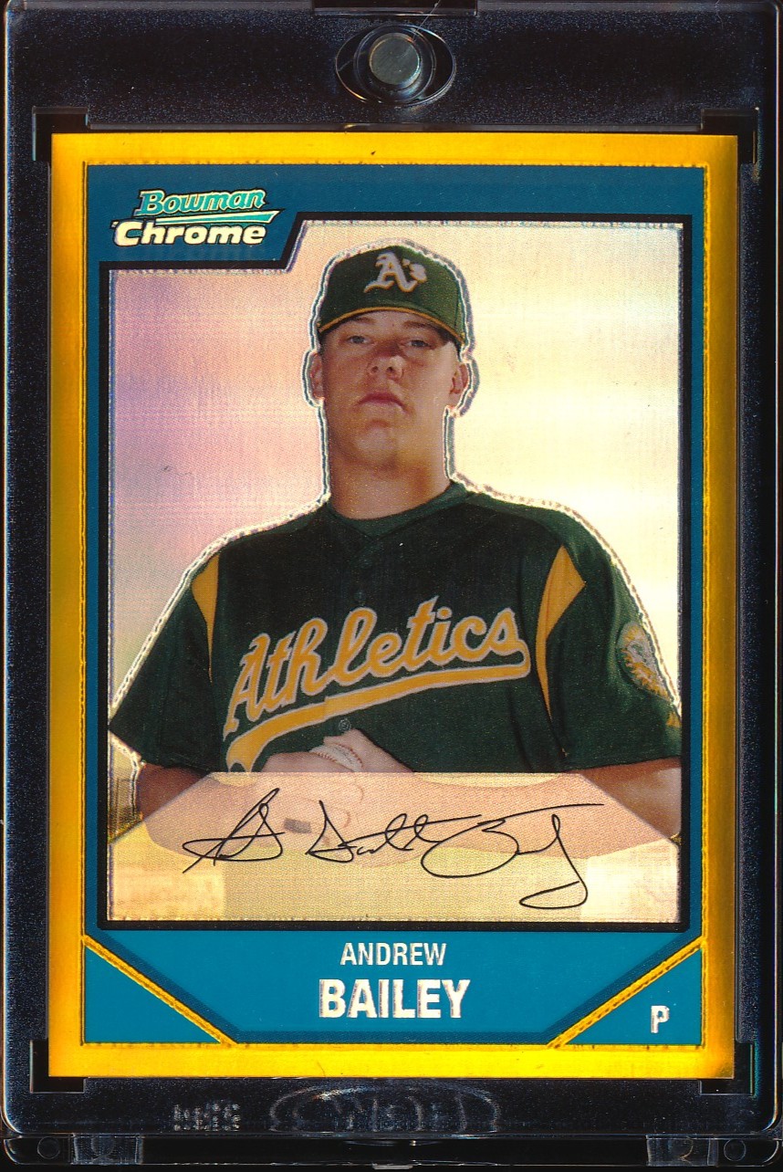 2007 Bowman Chrome Andrew Bailey Gold Refractor 44/50 #BC136