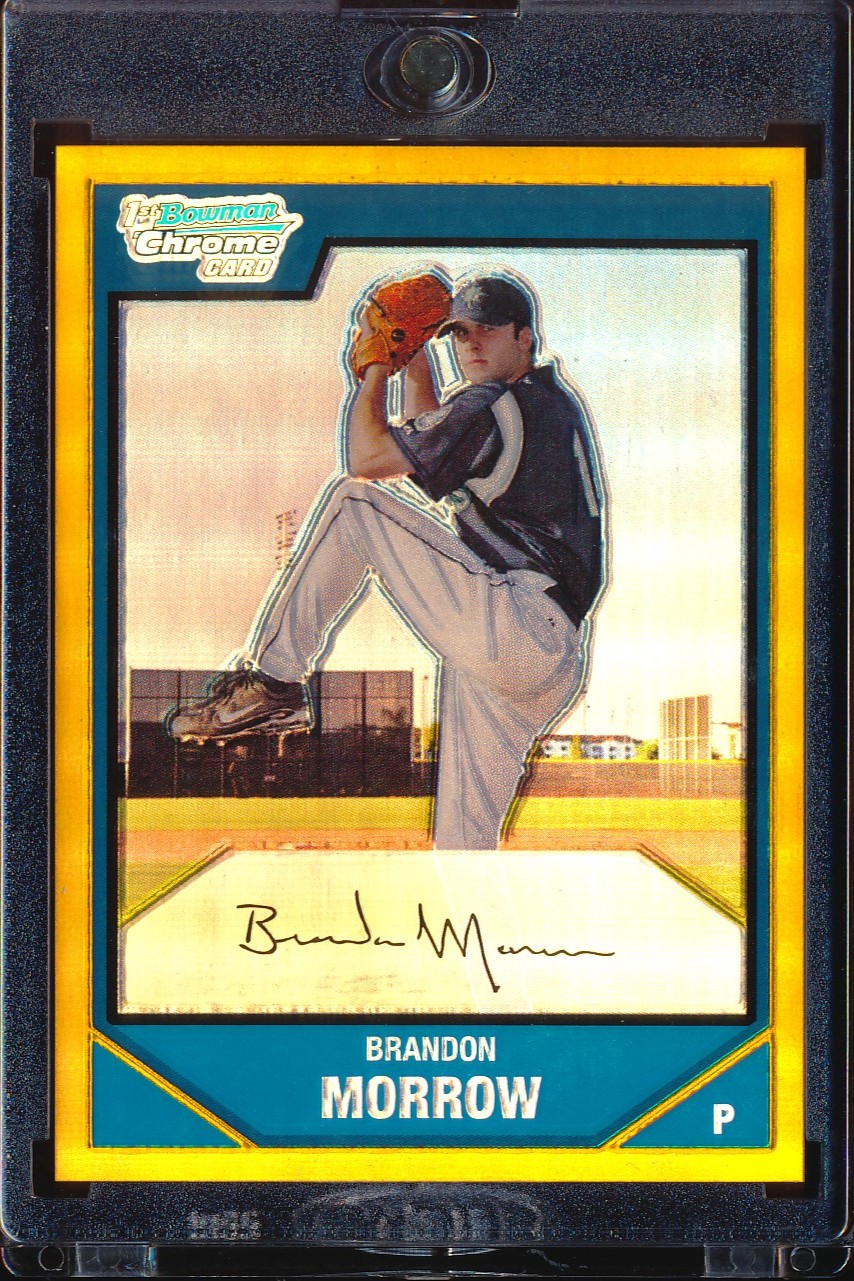 2007 Bowman Chrome Brandon Morrow Gold Refractor 2/50 #BC17