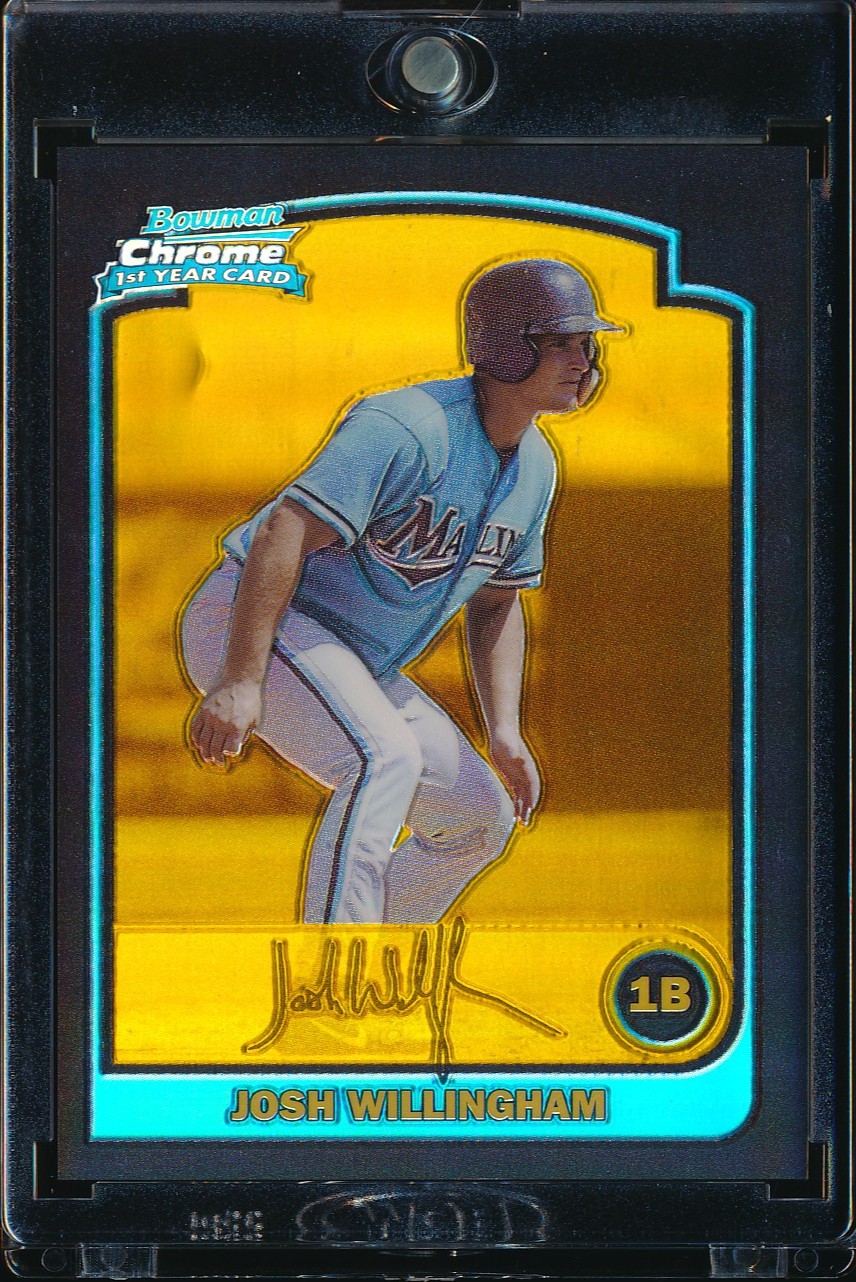 2003 Bowman Chrome Josh Willingham Gold Refractor 128/170 #324