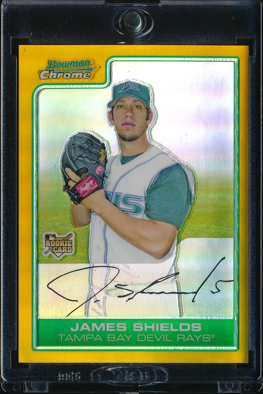 2006 Bowman Chrome Draft James Shields Gold Refractor 36/50 #BDP54
