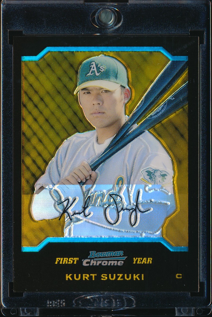 2004 Bowman Chrome Draft Kurt Suzuki Gold Refractor 7/50 #BDP39