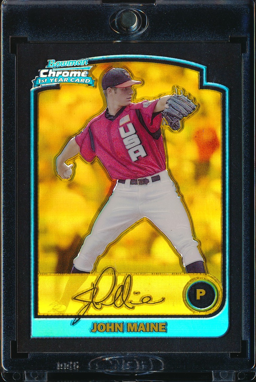 2003 Bowman Chrome Draft John Maine Gold Refractor 33/50 #BDP145