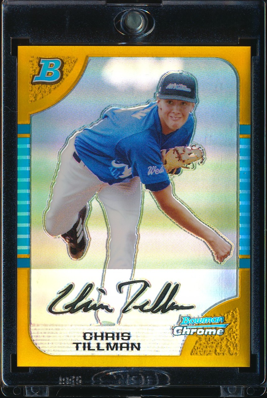 2005 Bowman Chrome Draft Chris Tillman Gold Refractor 45/50 #AFL12