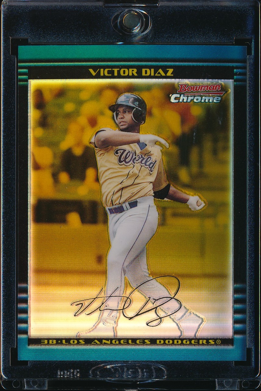 2002 Bowman Chrome Victor Diaz Gold Refractor 38/50 #BDP157
