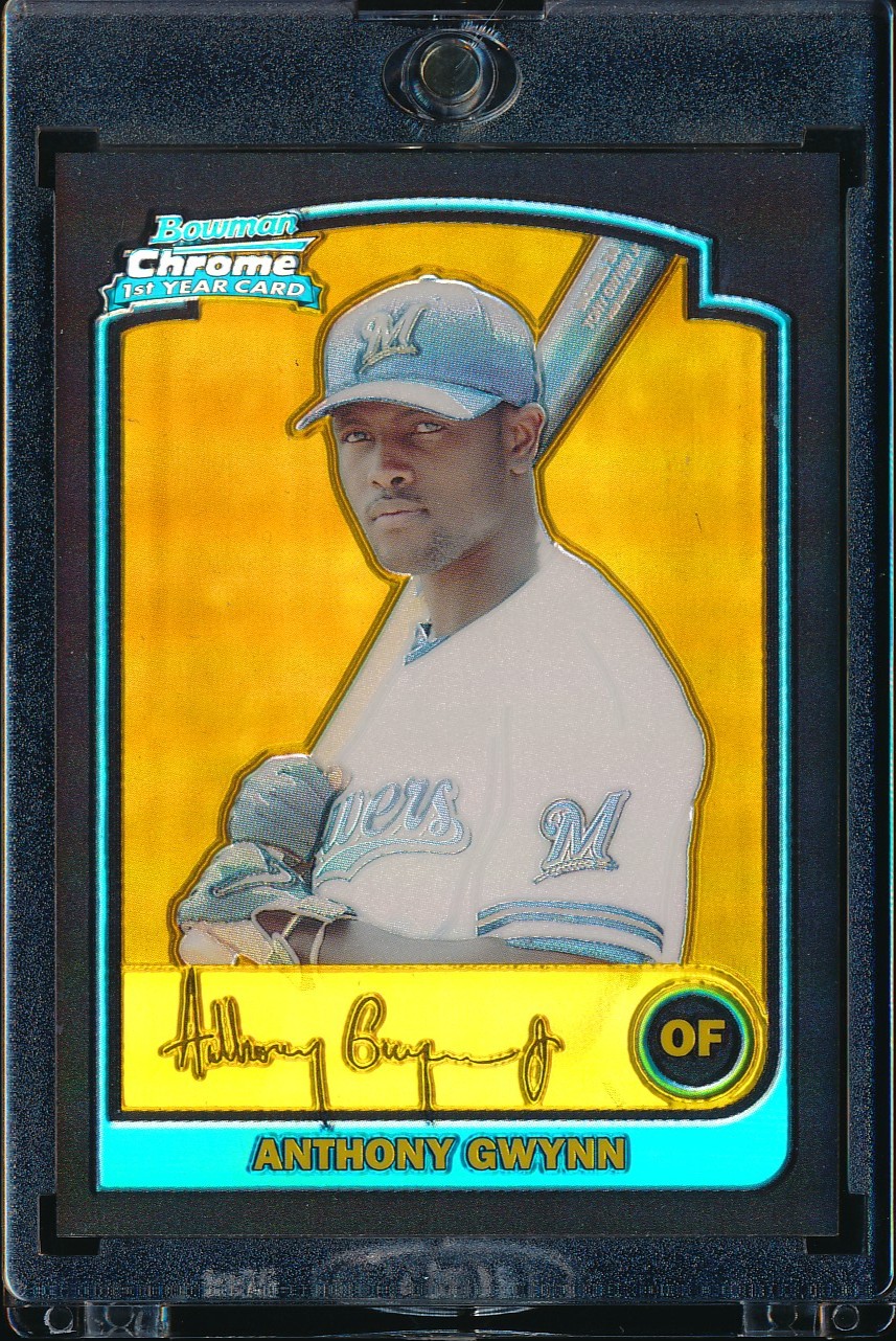 2003 Bowman Chrome Draft Anthony Gwynn Gold Refractor 10/50 #BDP56