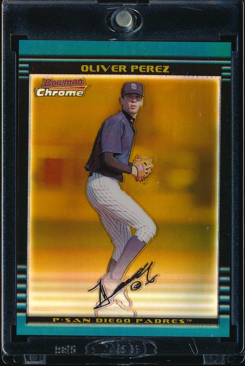 2002 Bowman Chrome Draft Oliver Perez Gold Refractor 43/50 #BDP113