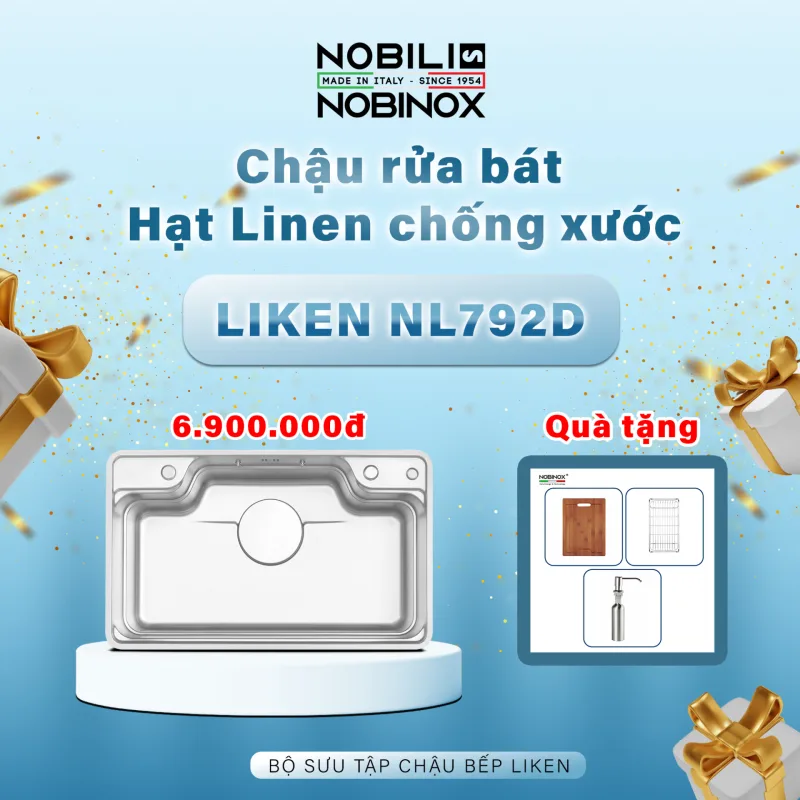 Chậu Rửa Bát Nobinox - Công Nghệ Bề Mặt Linen Chốn... - image 3