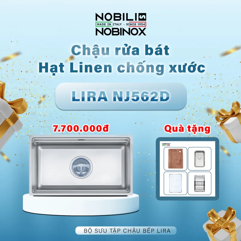 Chậu Rửa Bát Nobinox - Công Nghệ Bề Mặt Linen Chốn... - image 5
