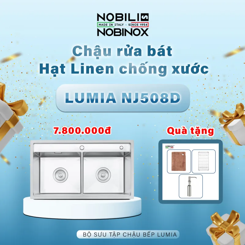 Chậu Rửa Bát Nobinox - Công Nghệ Bề Mặt Linen Chốn... - image 9