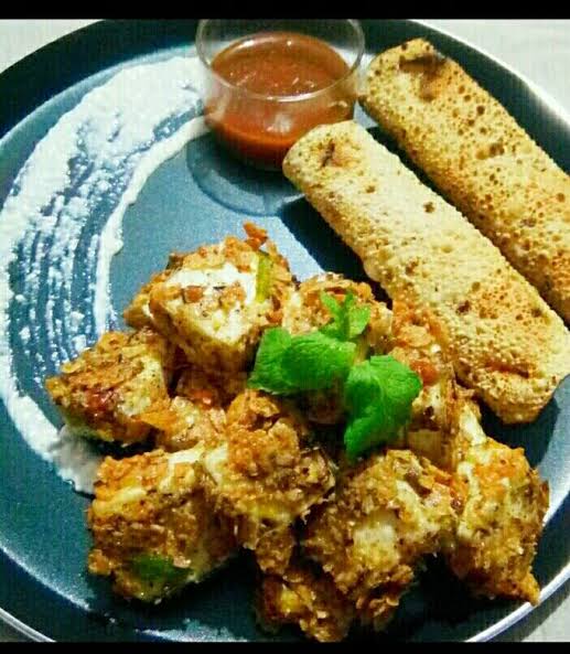 Paneer Papad Pakoda