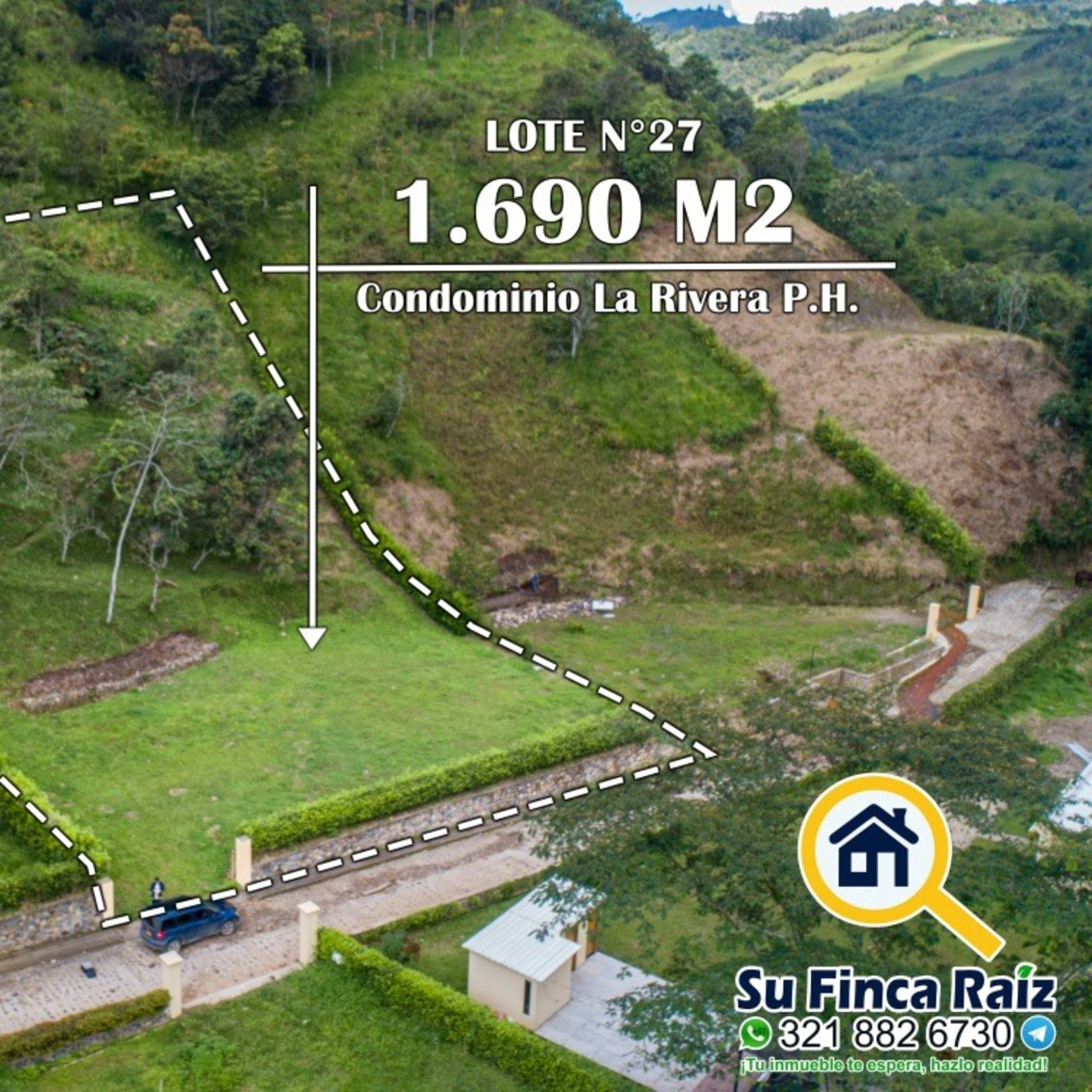 Lote en condominio campestre La Rivera