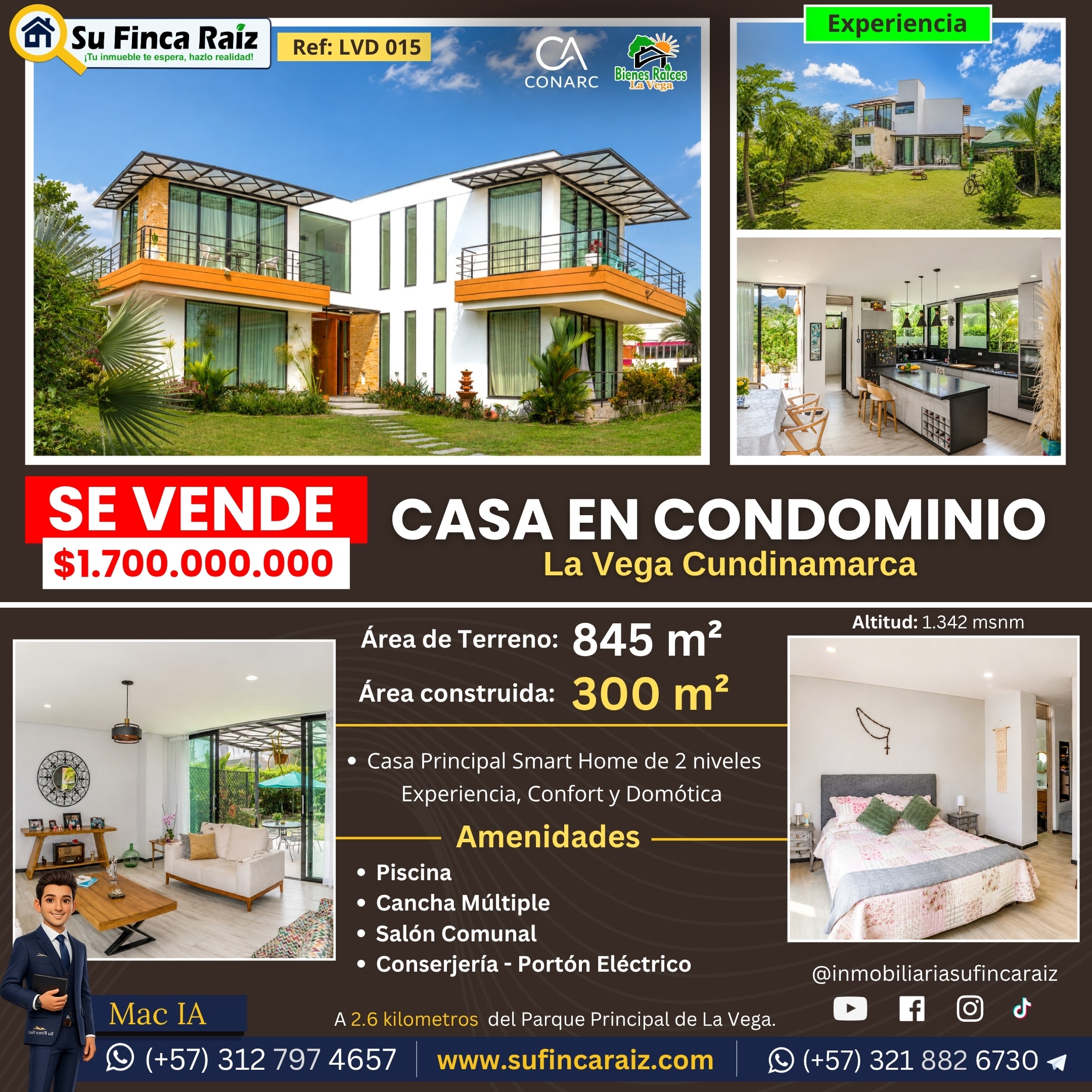 Casa Campestre en condominio
