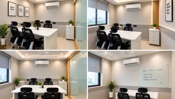My Work Estate Private Cabin | CoLab Coworking Private Cabin In Ahmedabad | Private Office Space In Gota Near SG Highway
