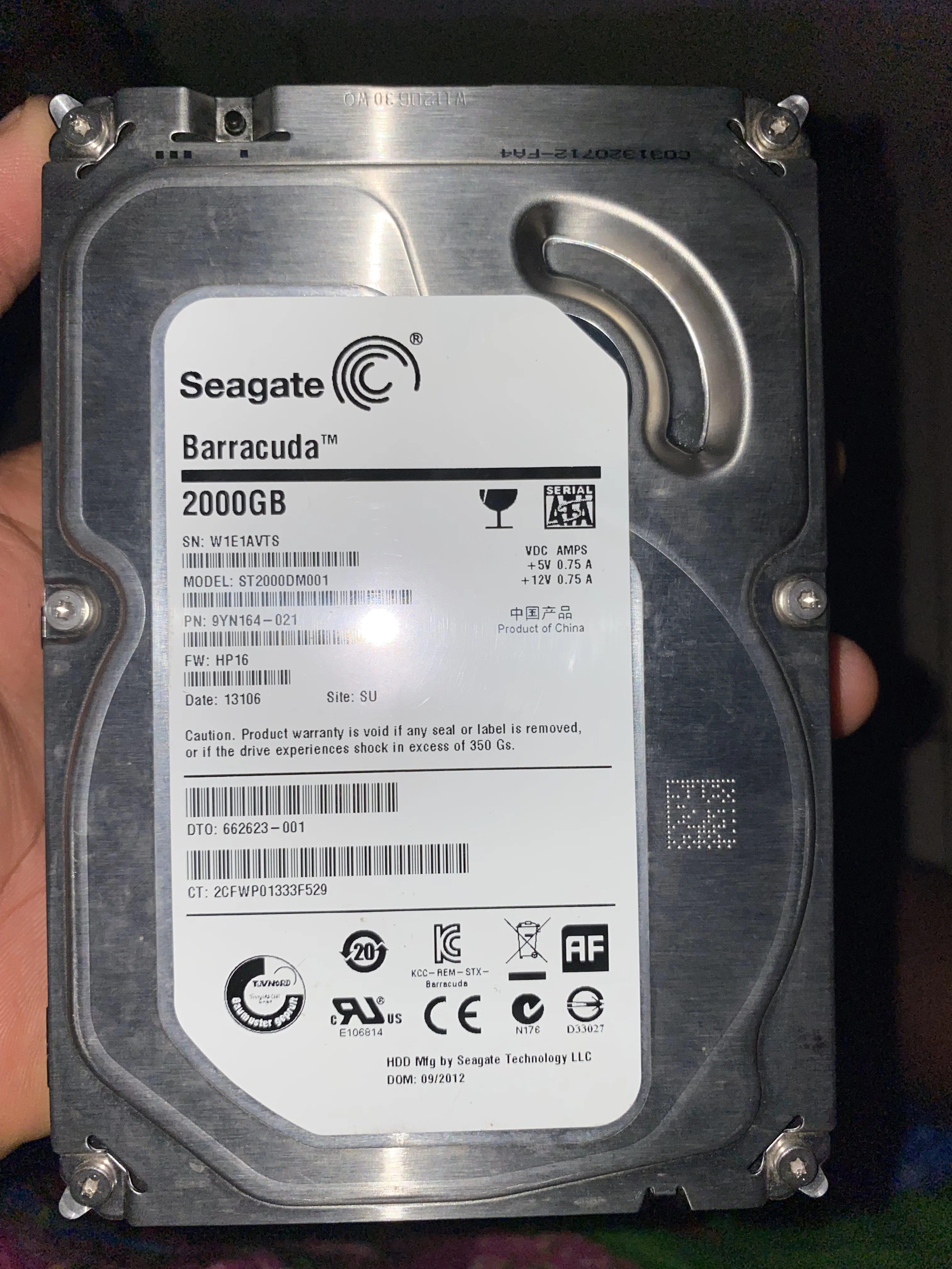 Seagate Barracuda HDD 2Tb – Computer Components
