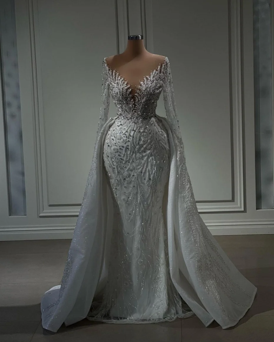 Oyinda detachable luxury fitted gown for rent – Wedding Dresses