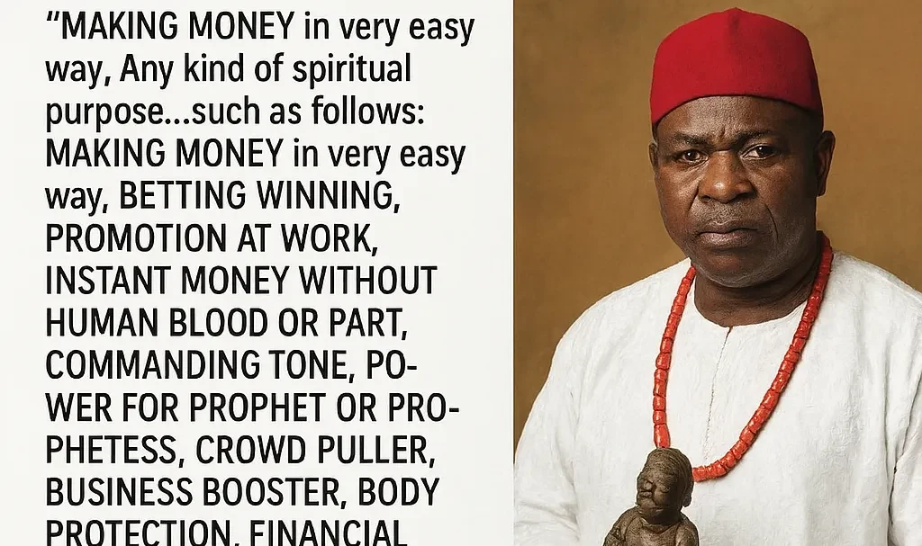 Beware of fraudulent spiritual ads in Nigeria — Copilot_20251112_021956