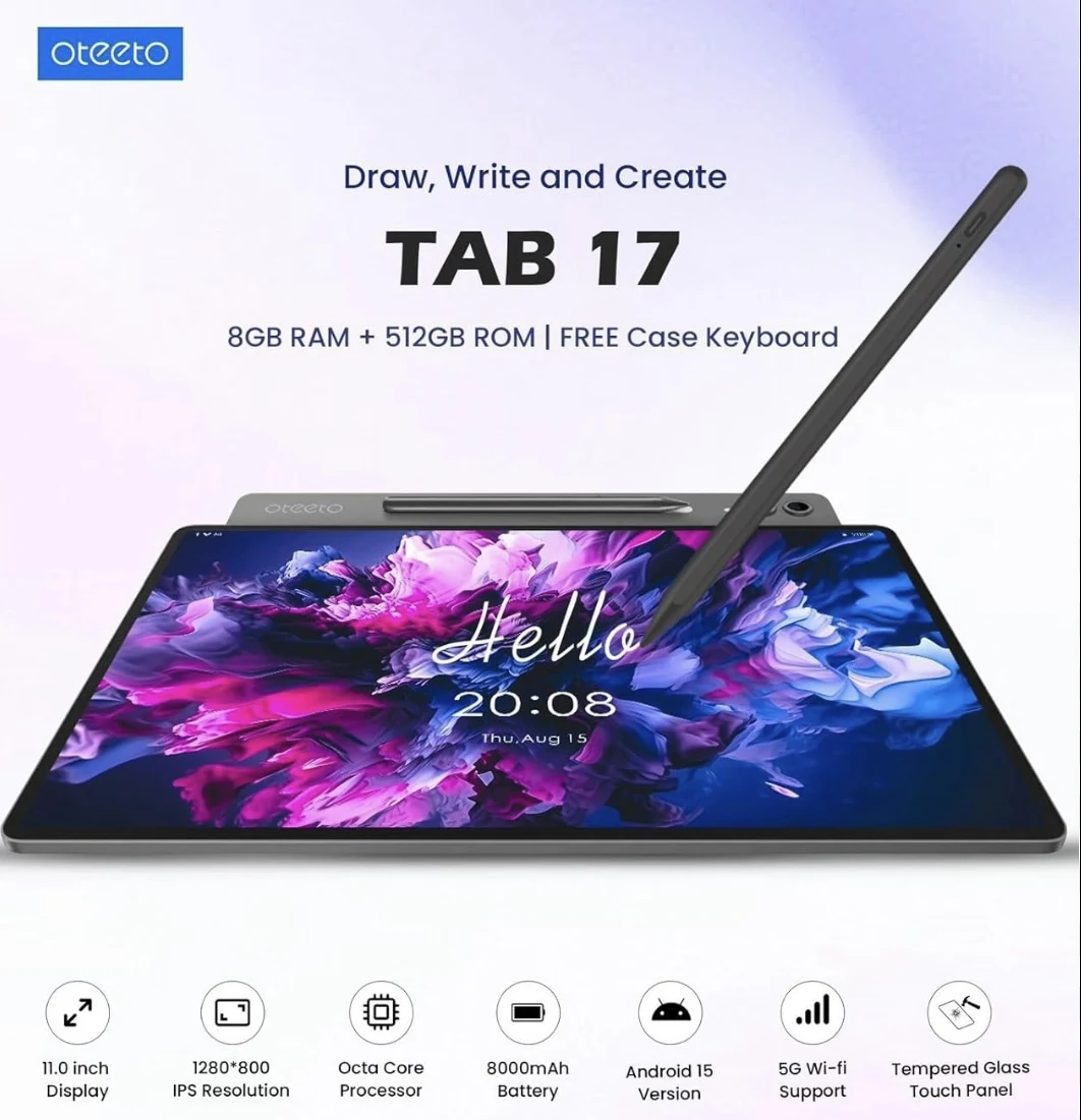 A used Oteeto Tab 17 stylus  – Tablets