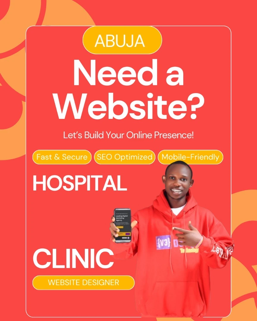 Hospital / Clinic Website Designer in Abuja – Computer and Internet Services