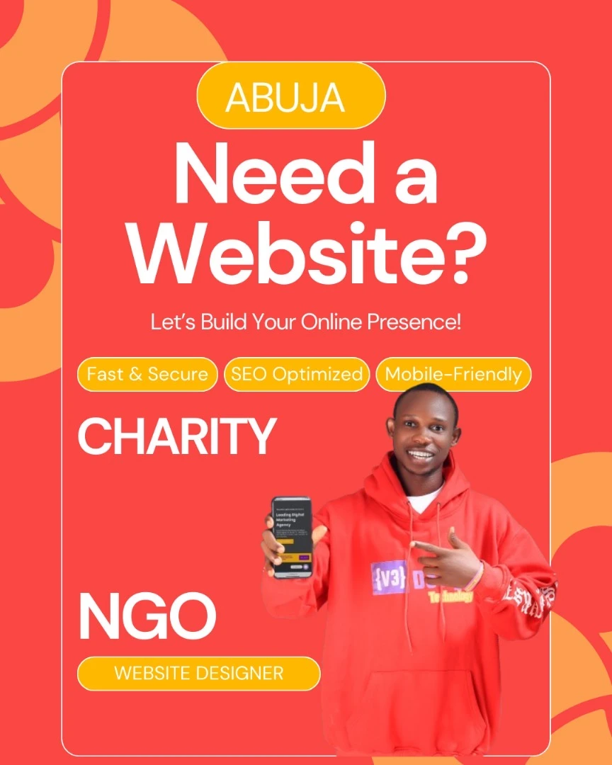 NGO / Charity Website Designer in Abuja – Computer and Internet Services