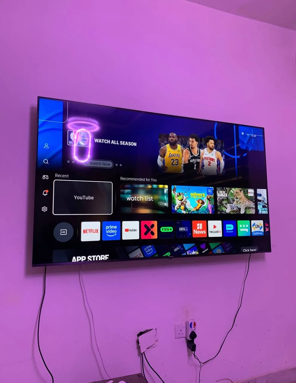 2 Months Used Hisense 75 Inches 4K Smart TV  – TV and Video Equipment