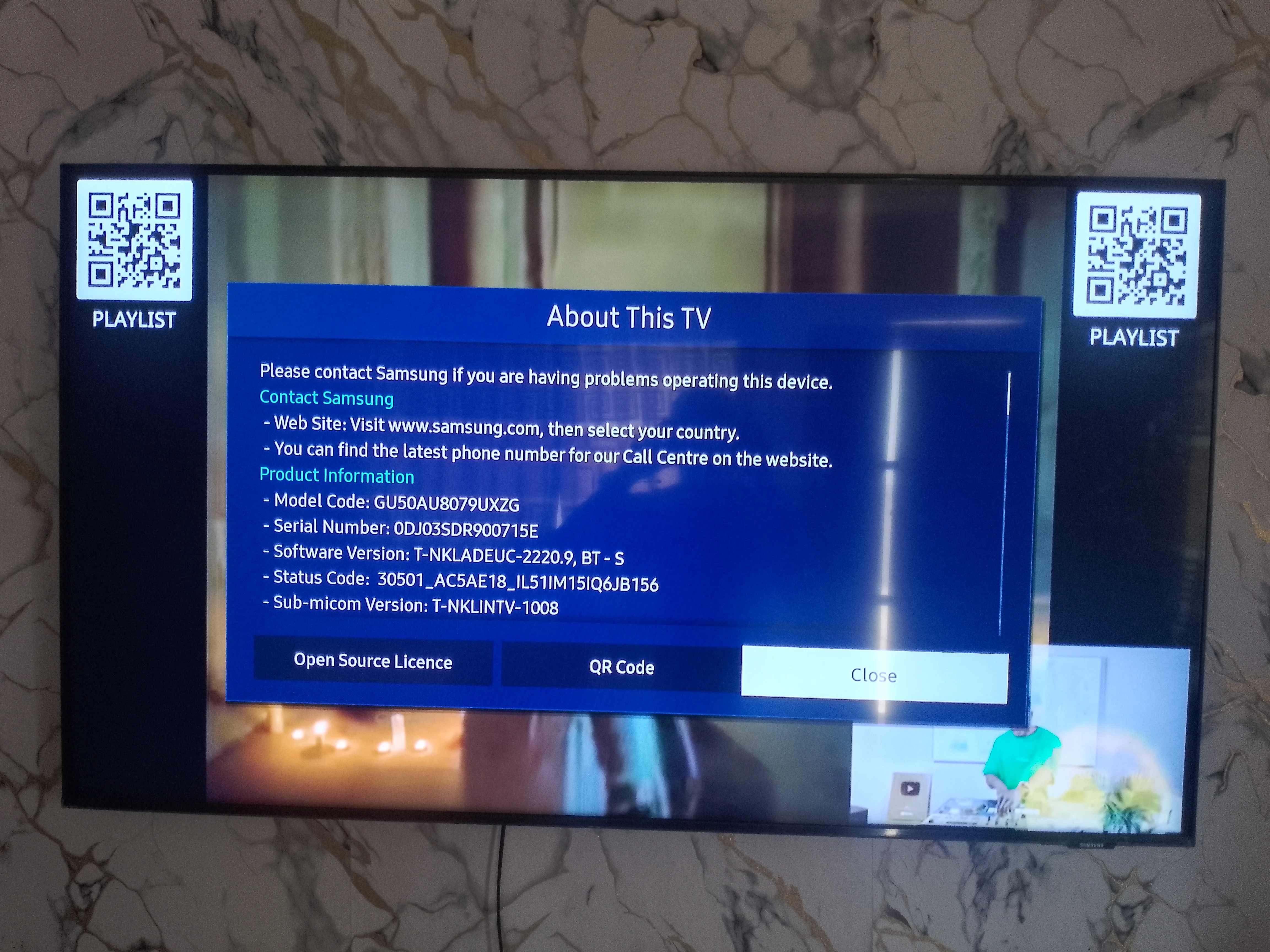 Samsung smart TV 50 Inches  – TV and Video Equipment
