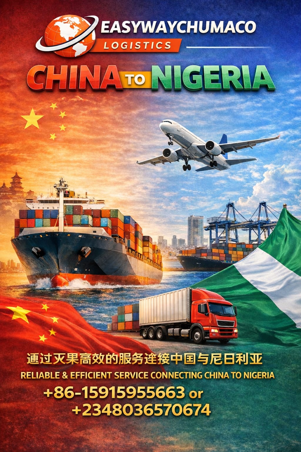 Easywaychumaco logistics china to Nigeria  – Other Services
